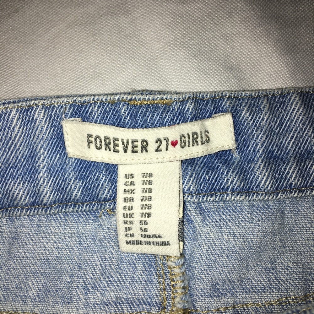 forever 21 girl denim skirt